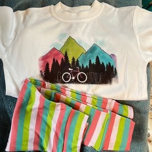 Pant and T-shirt set! Made by River Reign Designs.